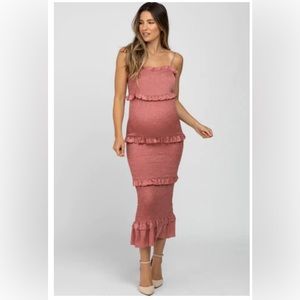 Pink blush maternity dress. Worn once.